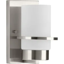 Progress Lighting Reiss 1-Light Bath Vanity Sconce - 120V - Brushed Nickel