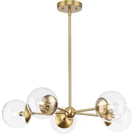 Progress Lighting Atwell 5-Light Chandelier - 120V - Brushed Bronze