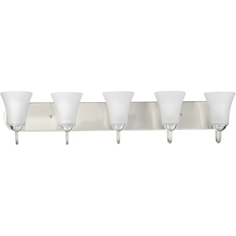 Classic 5 Light 36 inch Brushed Nickel Bath Vanity Wall Light