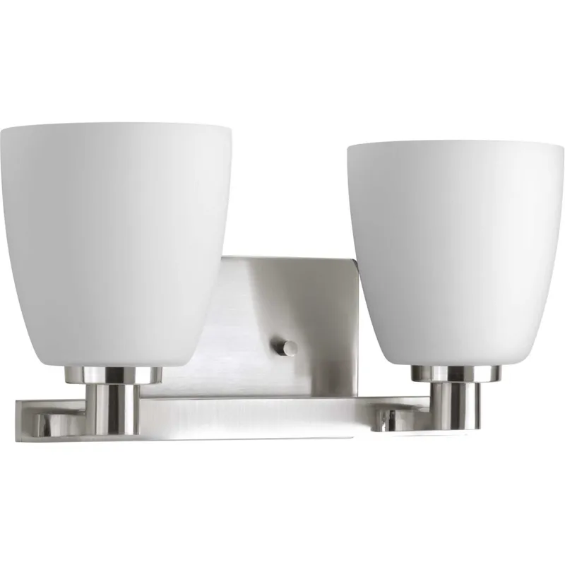 Fleet 2 Light 14.13 inch Brushed Nickel Bath Vanity Wall Light