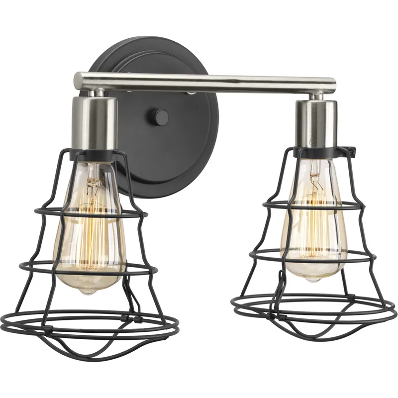Gauge 2 Light 15.63 inch Graphite Bath Vanity Wall Light
