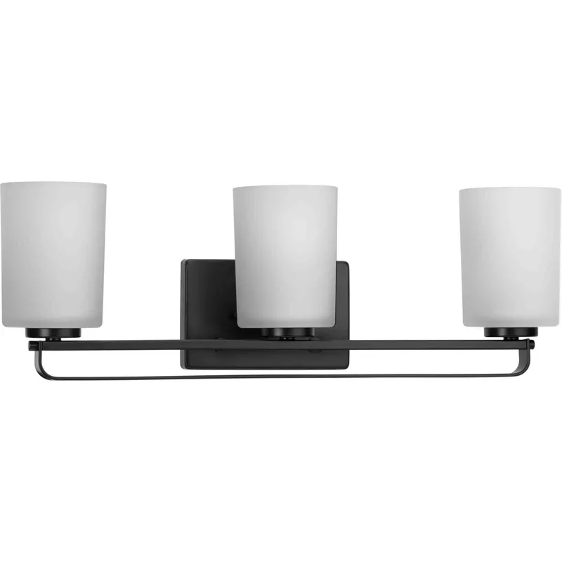 League 3 Light 23 inch Matte Black Bath Vanity Wall Light