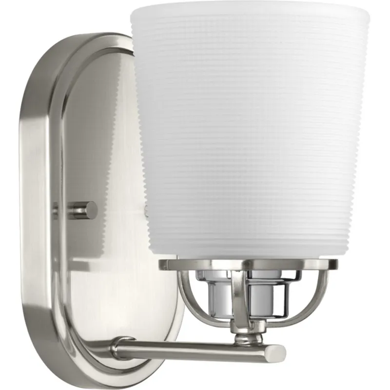 West Village 1 Light 5.13 inch Brushed Nickel Bath Vanity Wall Light, Design Series