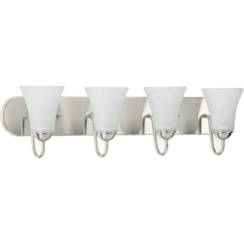 Classic 4 Light 30 inch Brushed Nickel Bath Vanity Wall Light