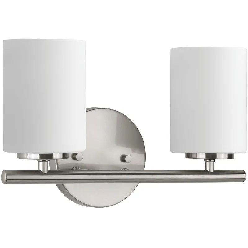 Replay 2 Light 13 inch Brushed Nickel Bath Vanity Wall Light