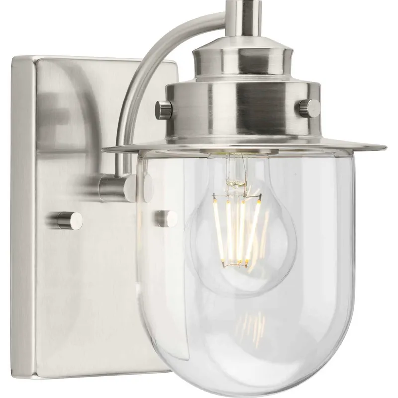 Northlake 1 Light 5.87 inch Brushed Nickel Bath Light Wall Light