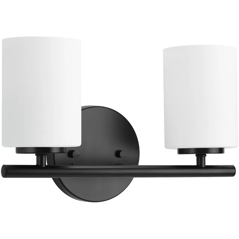 Replay 2 Light 13 inch Black Bath Vanity Wall Light