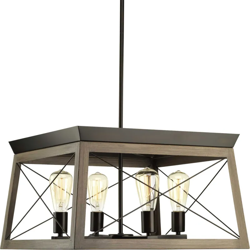 Briarwood 4 Light 20 inch Antique Bronze Chandelier Ceiling Light