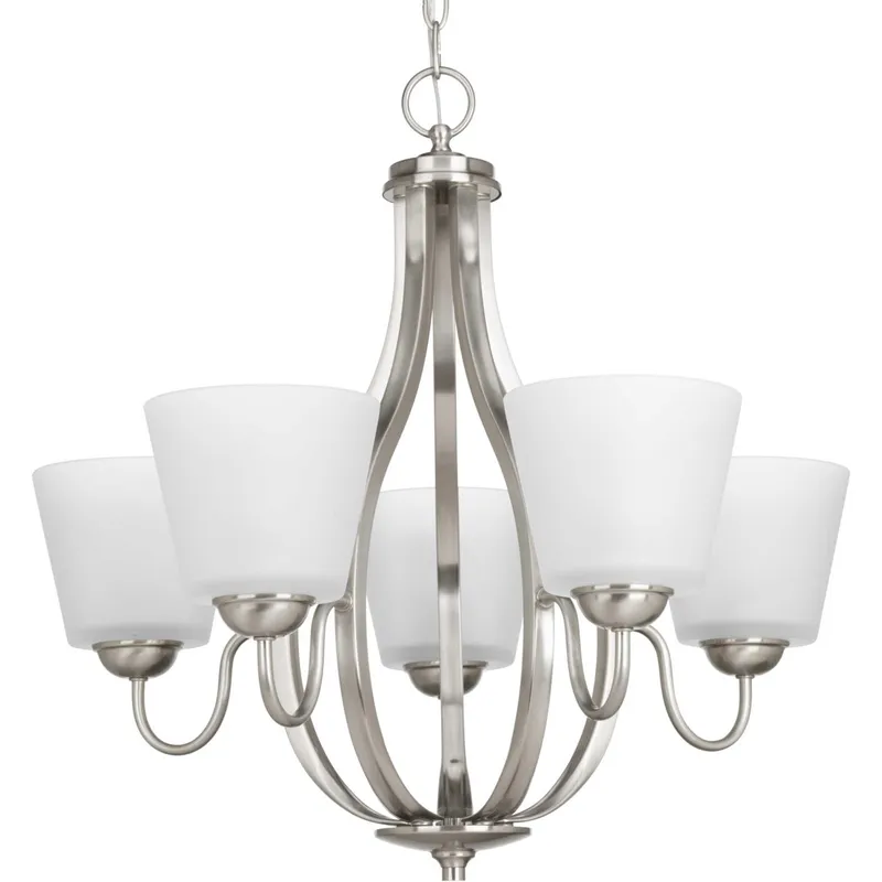 Arden 5 Light 24.63 inch Brushed Nickel Chandelier Ceiling Light