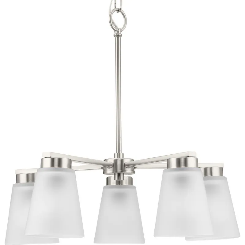 Tanner 5 Light 20.5 inch Brushed Nickel Chandelier Ceiling Light