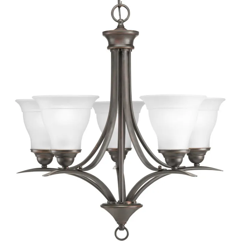 Trinity 5 Light 23 inch Antique Bronze Chandelier Ceiling Light