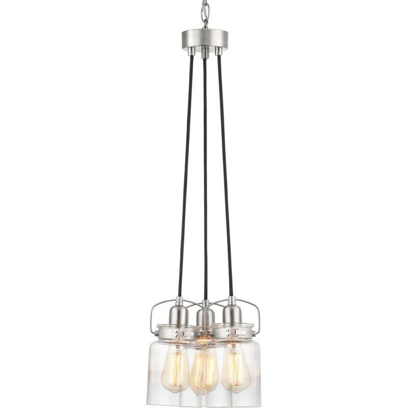 Calhoun 3 Light 22.63 inch Brushed Nickel Chandelier Ceiling Light