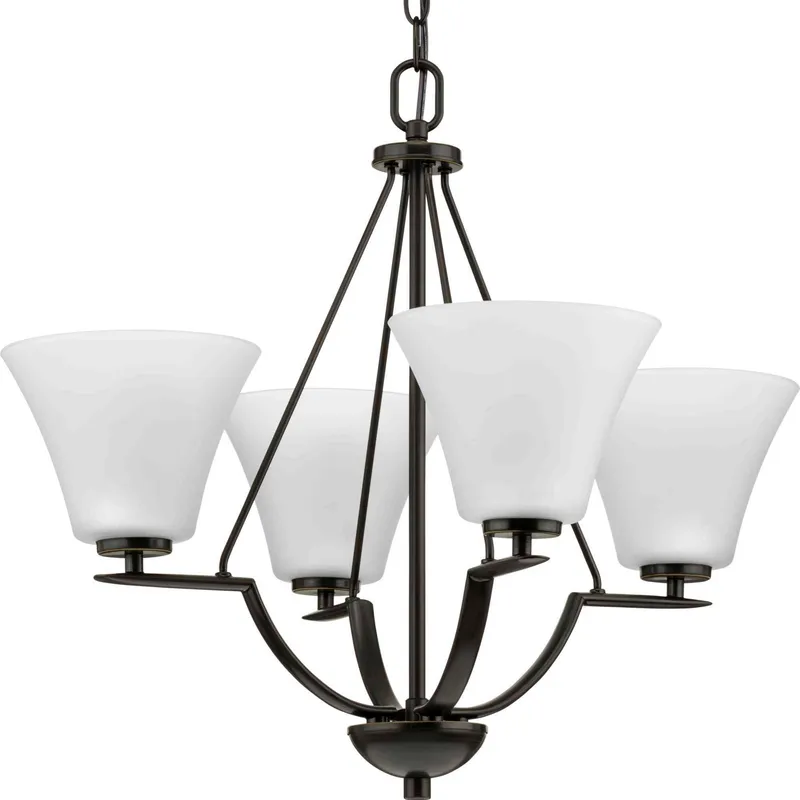 Bravo 4 Light 24 inch Antique Bronze Chandelier Ceiling Light