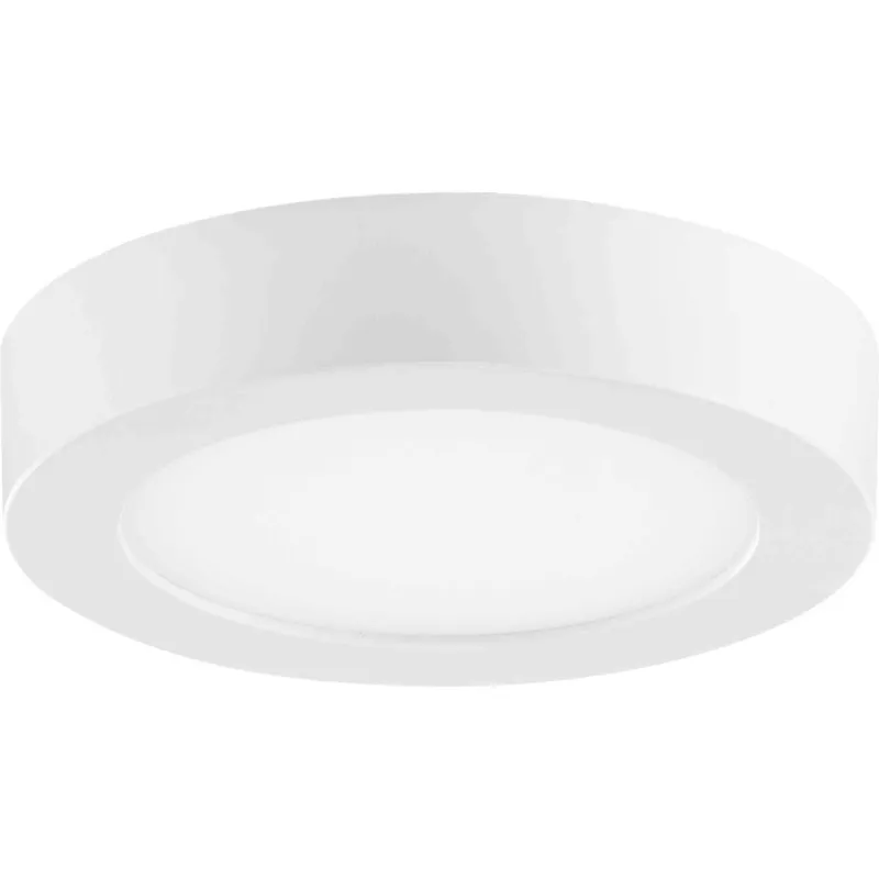 Everlume LED 5 inch White Edgelit Round Flush Mount Ceiling Light, Progress LED