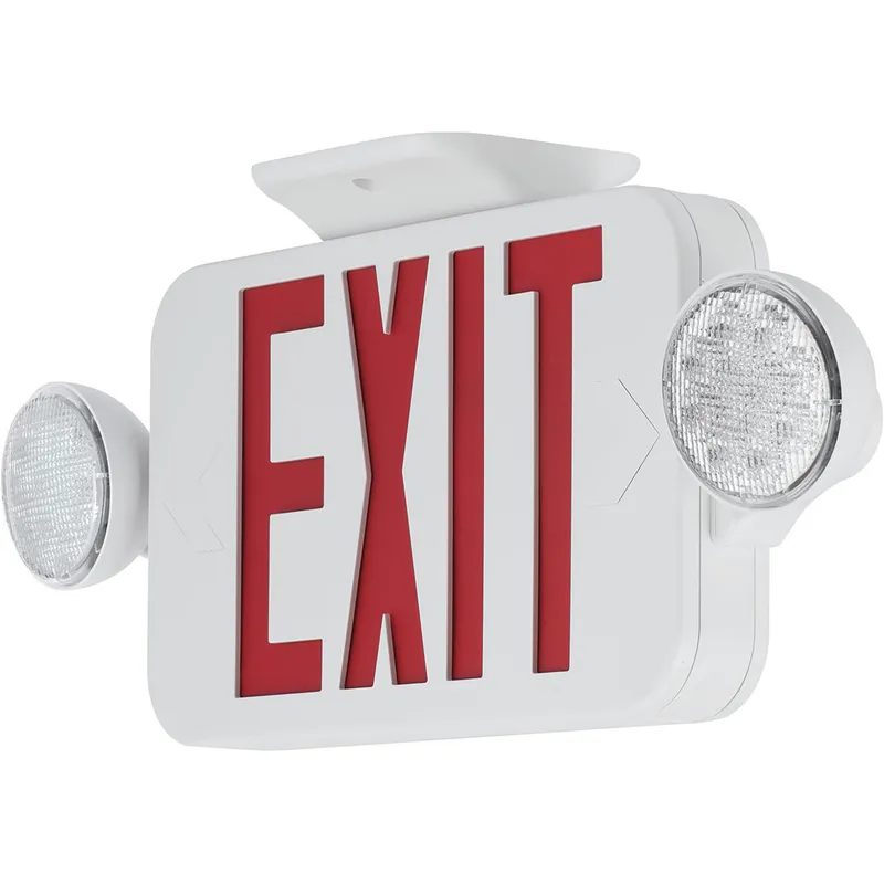 Exit Signs LED 18 inch White Emergency Exit Light Ceiling Light in Red Letters