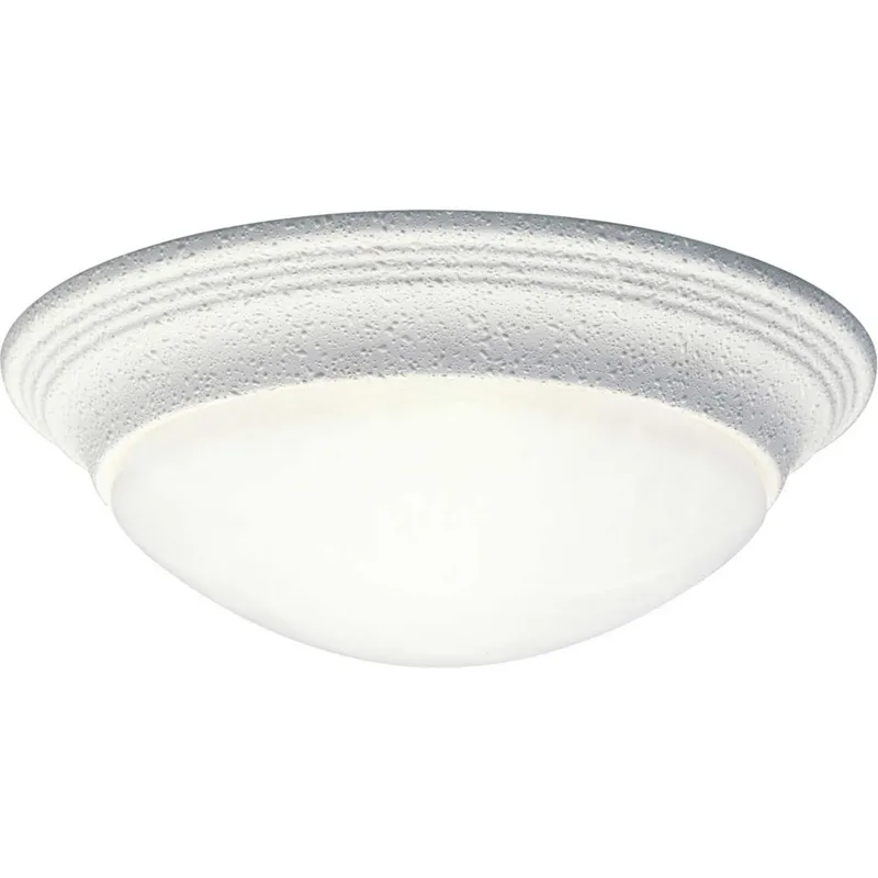 Alabaster Glass 1 Light 11.5 inch White Flush Mount Ceiling Light