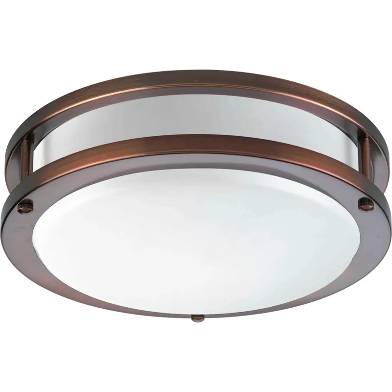 LED CTC COMM LED 10.38 inch Urban Bronze Flush Mount Ceiling Light, Progress LED