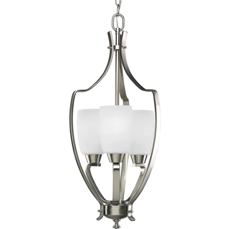 Wisten 3 Light 12 inch Brushed Nickel Foyer Pendant Ceiling Light