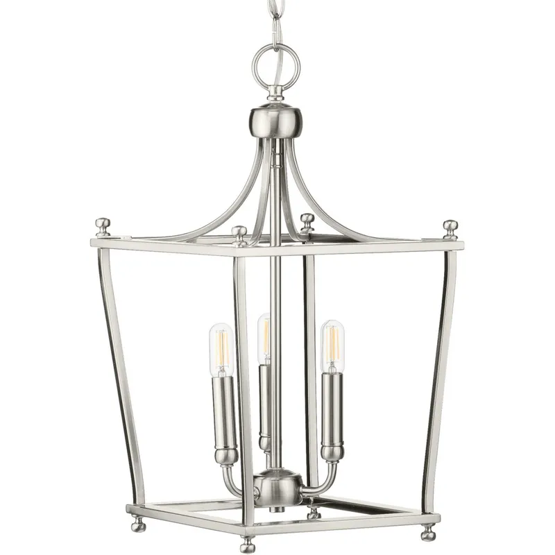 Parkhurst 3 Light 10.88 inch Brushed Nickel Foyer Pendant Ceiling Light