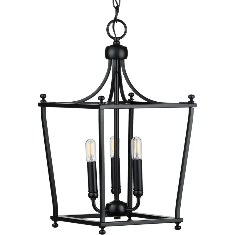 Parkhurst 3 Light 10.88 inch Matte Black Foyer Pendant Ceiling Light