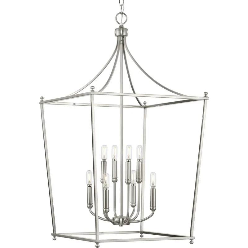 Parkhurst 8 Light 20 inch Brushed Nickel Foyer Light Ceiling Light