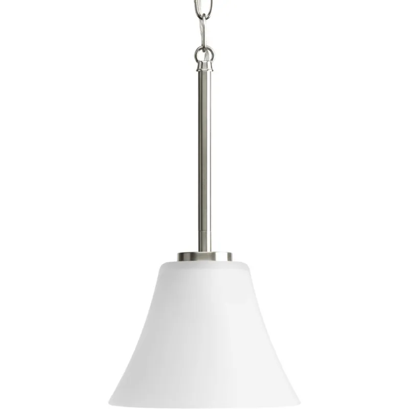 Bravo 1 Light 7.25 inch Brushed Nickel Mini-Pendant Ceiling Light