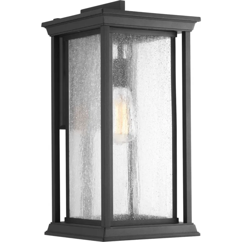 Endicott 1 Light 18 inch Textured Black Outdoor Wall Lantern, Large