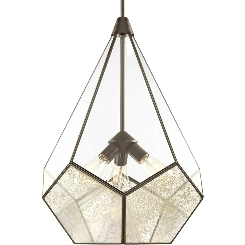 Cinq 3 Light 19 inch Antique Bronze Pendant Ceiling Light, Design Series