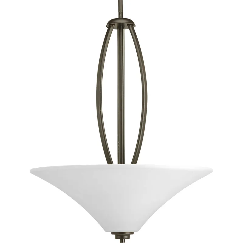 Joy 3 Light 19.5 inch Antique Bronze Inverted Pendant Ceiling Light