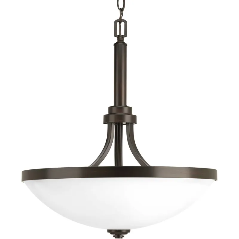 Topsail 3 Light 18.75 inch Antique Bronze Inverted Pendant Ceiling Light