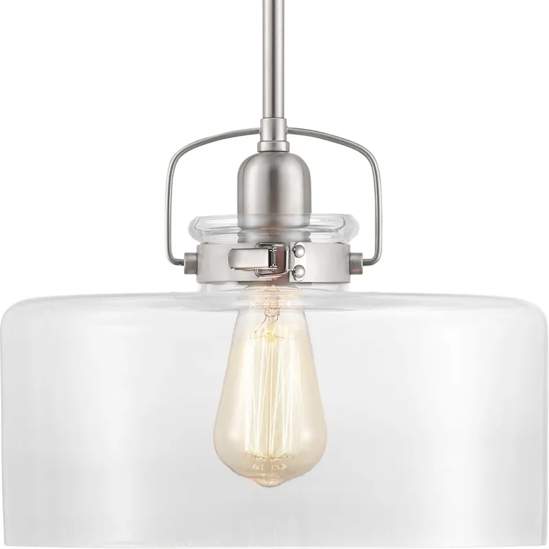 Calhoun 1 Light 12 inch Brushed Nickel Pendant Ceiling Light