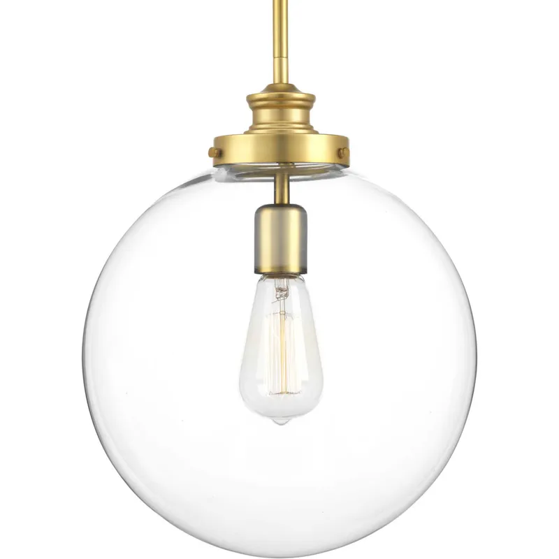 Penn 1 Light 12 inch Natural Brass Pendant Ceiling Light, Large
