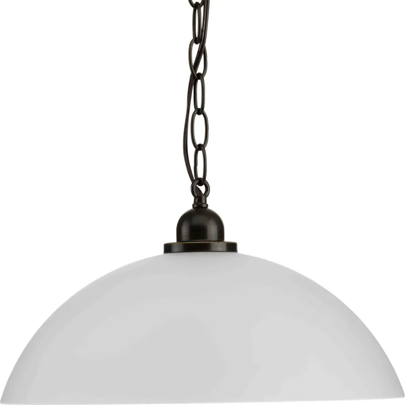 Classic Dome 1 Light 15 inch Antique Bronze Pendant Ceiling Light