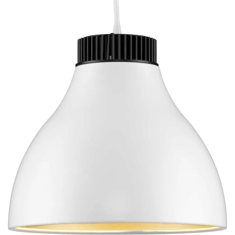 Radian LED LED 10.6 inch Satin White Pendant Ceiling Light in Matte White, Progress LED