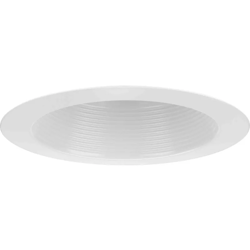6in Recessed Trim PAR38 Satin White Splay Baffle Trim