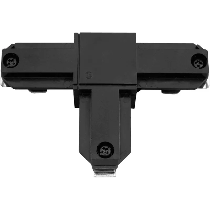 Alpha Trak 120 Black Track Inside-Left Polarity T Connector Ceiling Light