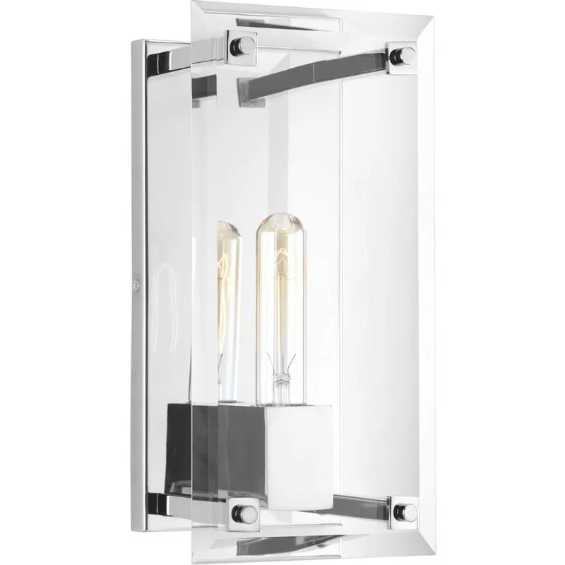Hobbs 1 Light 6 inch Polished Chrome Wall Sconce Wall Light, Design Series