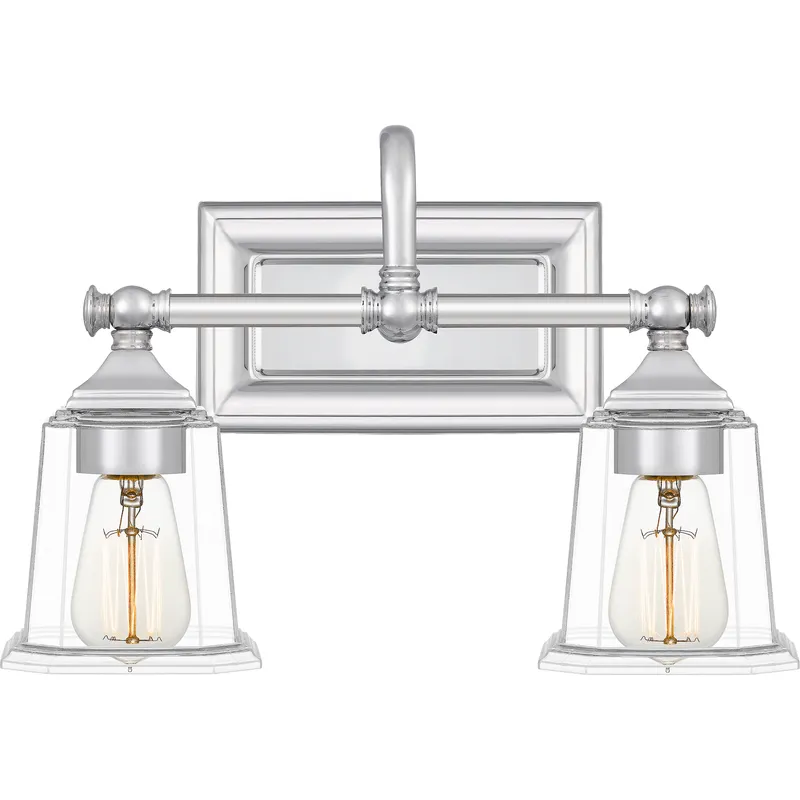 Nicholas 2 Light 15 inch Polished Chrome Bath Light Wall Light