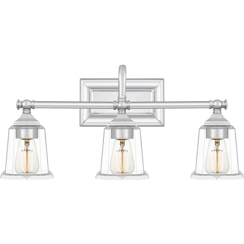 Nicholas 3 Light 22 inch Polished Chrome Bath Light Wall Light