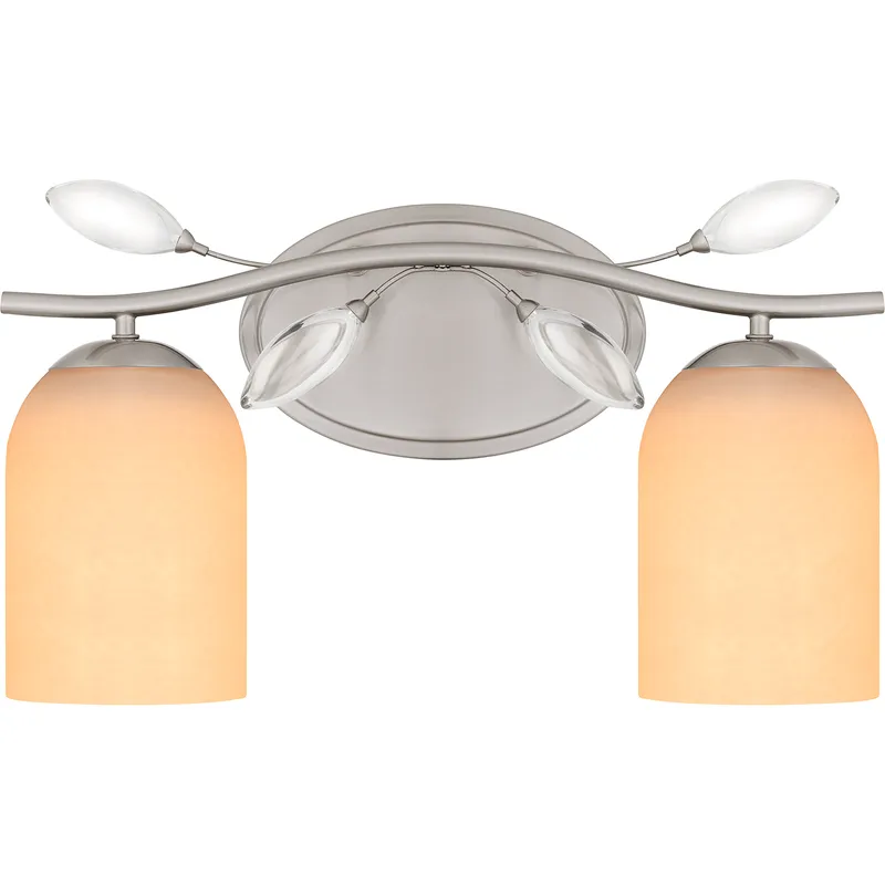 Ulysses 2 Light 16 inch Brushed Nickel Bath Light Wall Light, Medium