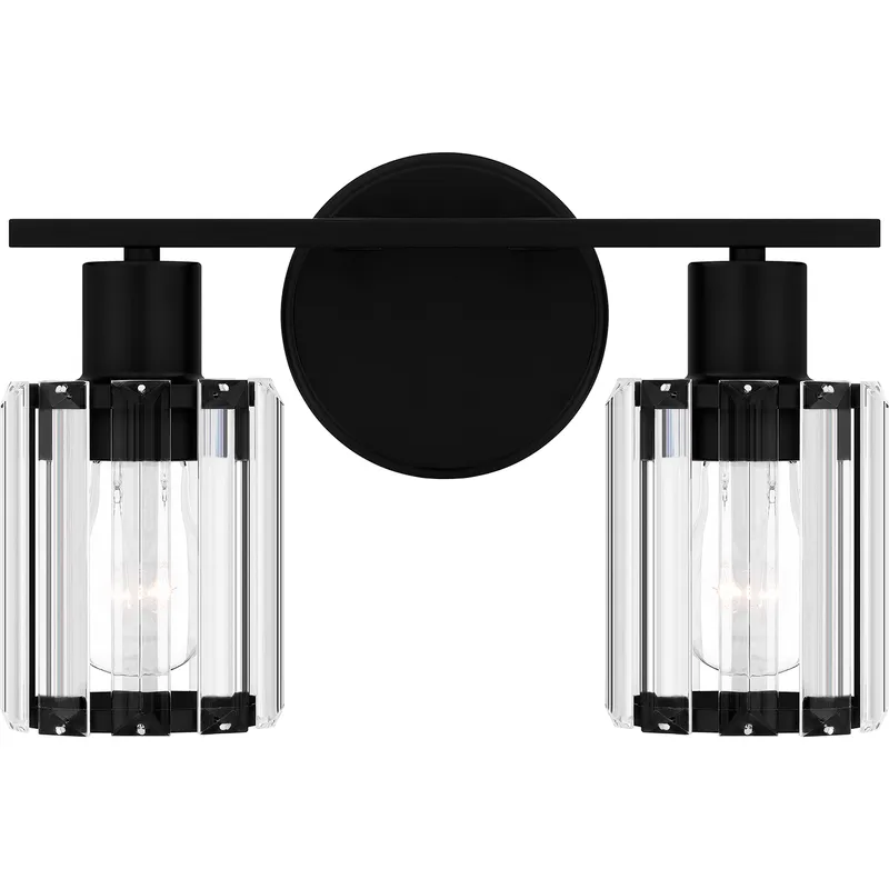 Isla 2 Light 13 inch Matte Black Bath Light Wall Light