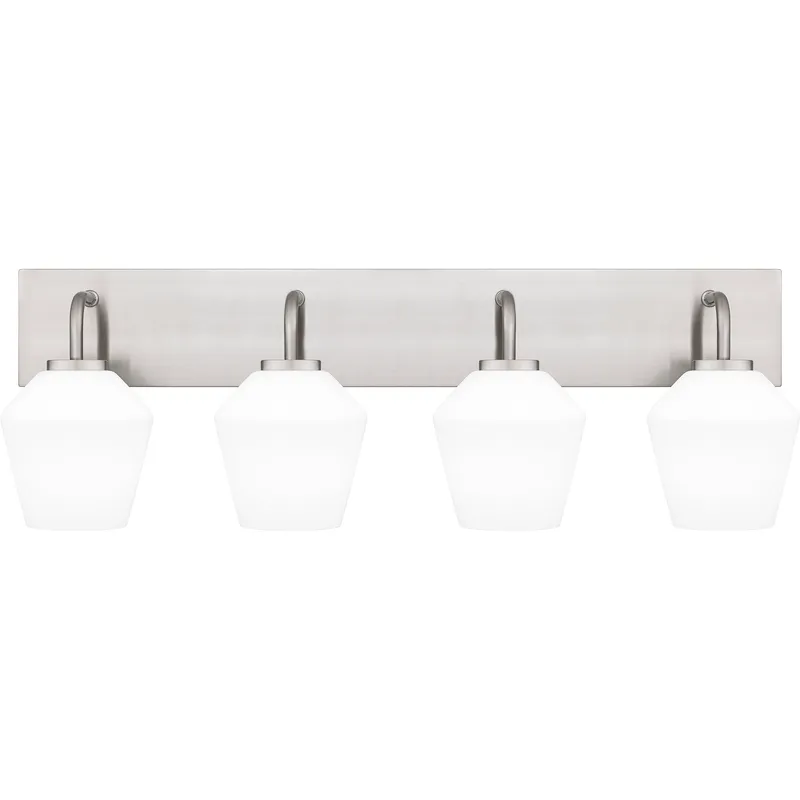 Nielson 4 Light 29.25 inch Brushed Nickel Bath Light Wall Light, Extra Large