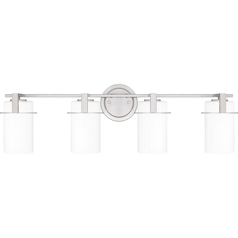 Seymour 4 Light 31 inch Brushed Nickel Bath Light Wall Light, Extra Large