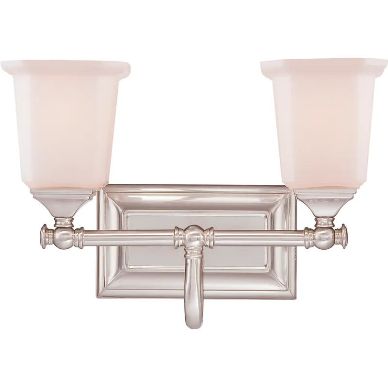 Nicholas 2 Light 15 inch Brushed Nickel Bath Light Wall Light