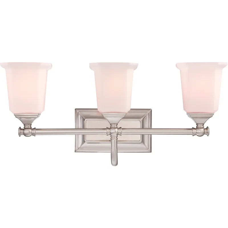 Nicholas 3 Light 22 inch Brushed Nickel Bath Light Wall Light