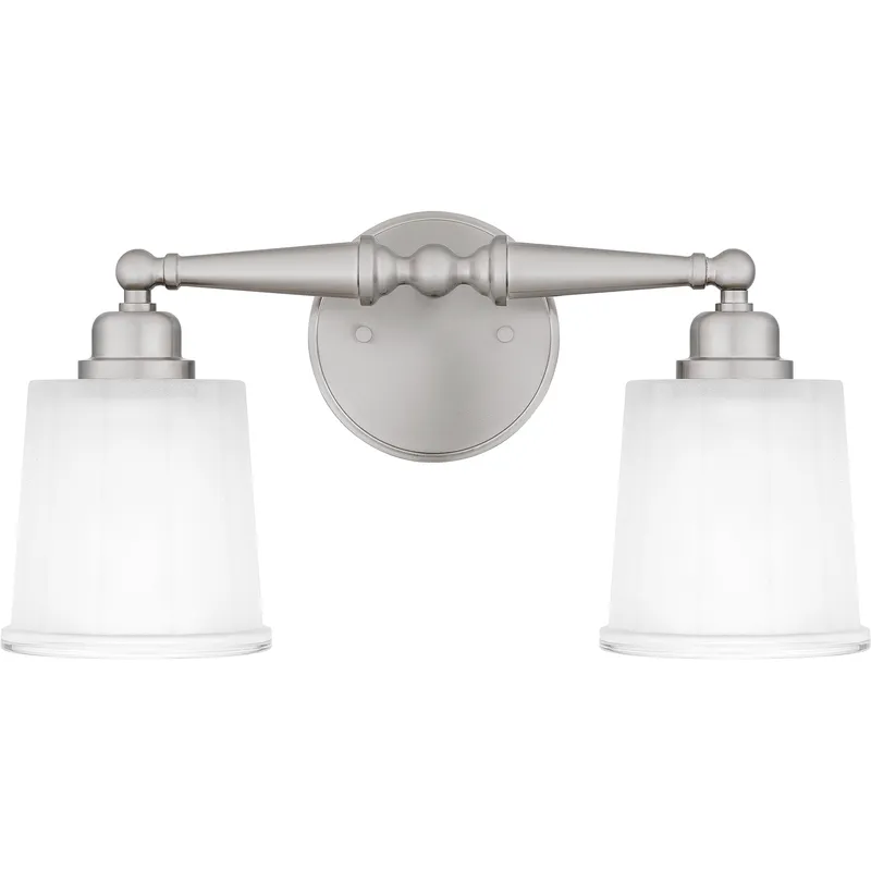 Cecilia 2 Light 16 inch Brushed Nickel Bath Light Wall Light, Medium