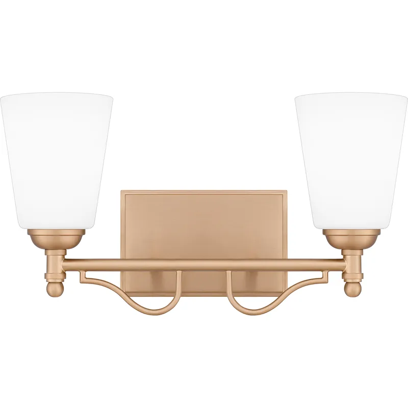 Esther 2 Light 16 inch Bronze Gold Bath Light Wall Light, Medium