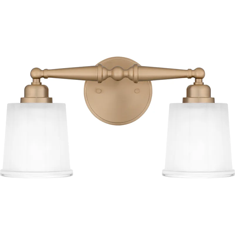 Cecilia 2 Light 16 inch Bronze Gold Bath Light Wall Light, Medium