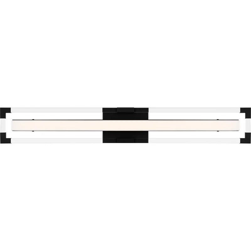 Elias LED 32 inch Matte Black Bath Light Wall Light, Large