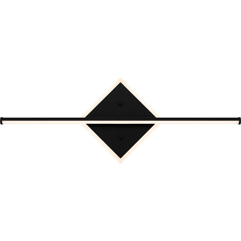 Parcelle LED 25 inch Matte Black Bath Light Wall Light